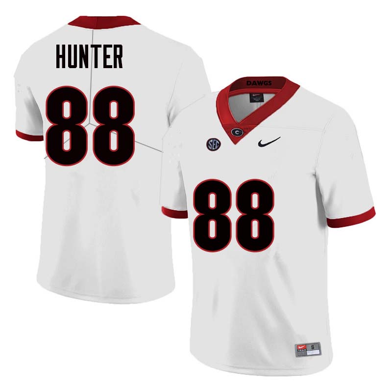 Men Georgia Bulldogs #88 Jaden Hunter College Football Jerseys Sale-White